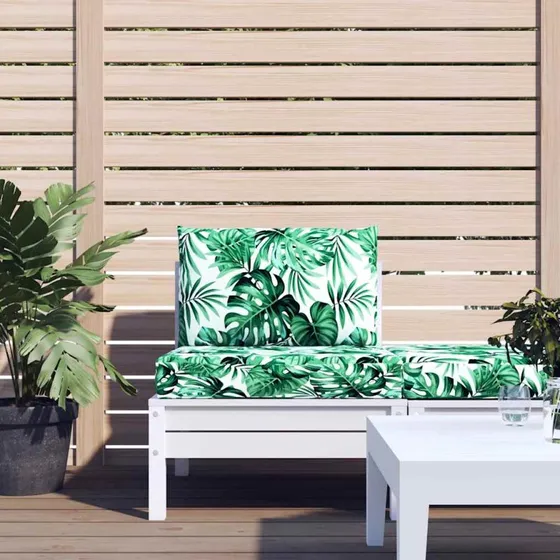 vidaXL pallehynder 2 stk. stof bladmønster