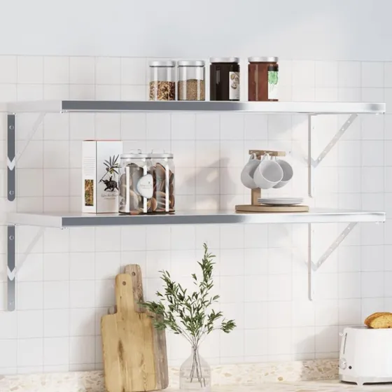 Universal Hyldebeslag 4 stk 40x2,5x25 cm rustfrit stål