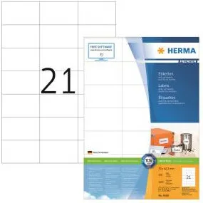 HERMA Premium etiketter 70x42,3 mm (100 stk)