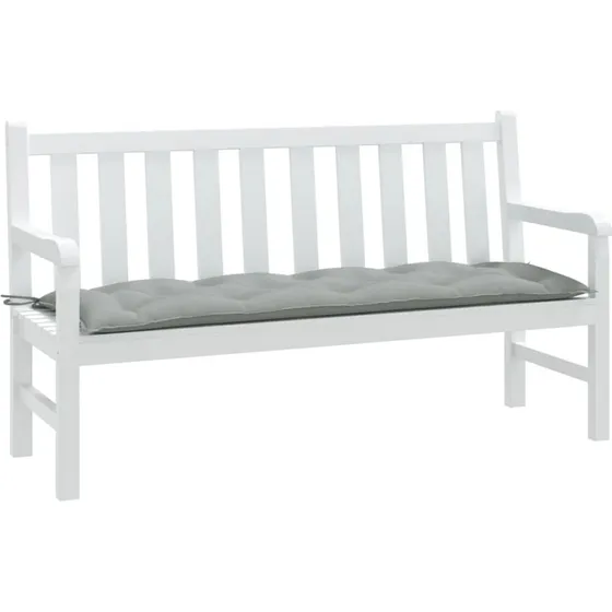 vidaXL hynde til havebænk 150x50x7 cm meleret lysegrå