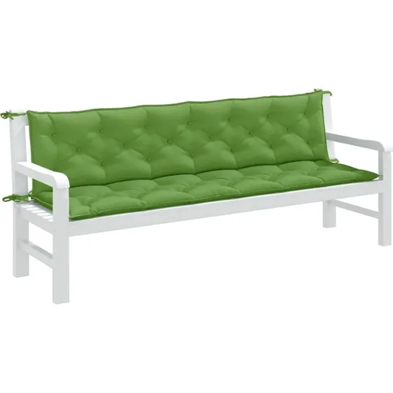 vidaXL hynder til havebnk 2 stk 200x50x7 cm meleret grn