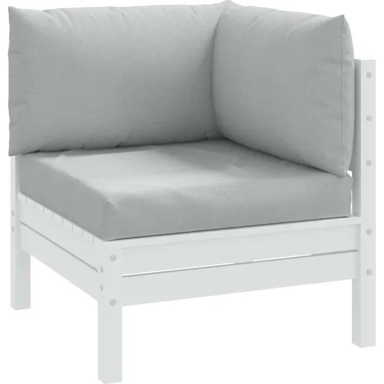 vidaXL pallehynder 3 stk. i meleret lysegr stof