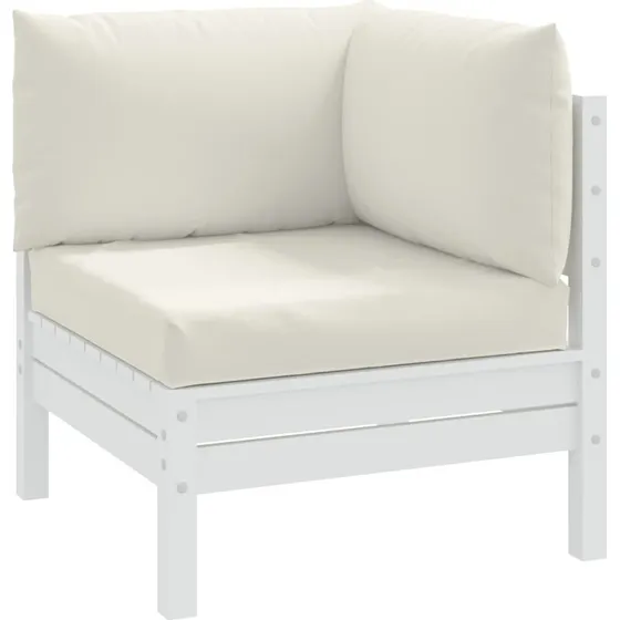 vidaXL pallehynder 3 stk. meleret creme