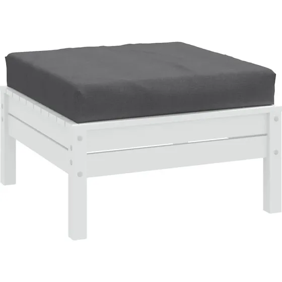 vidaXL pallehynde 60x60x9,5 cm meleret antracitgr