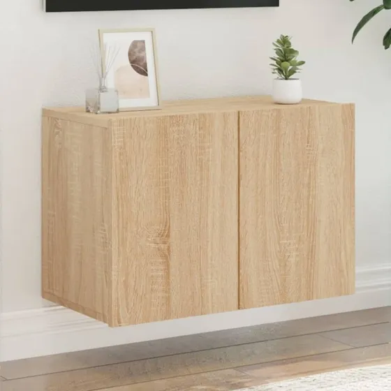 vidaXL væghængt tv-bord 60x30x41 cm Sonoma-eg