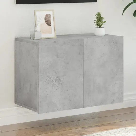 vidaXL væghængt tv-bord 60x30x41 cm betongrå