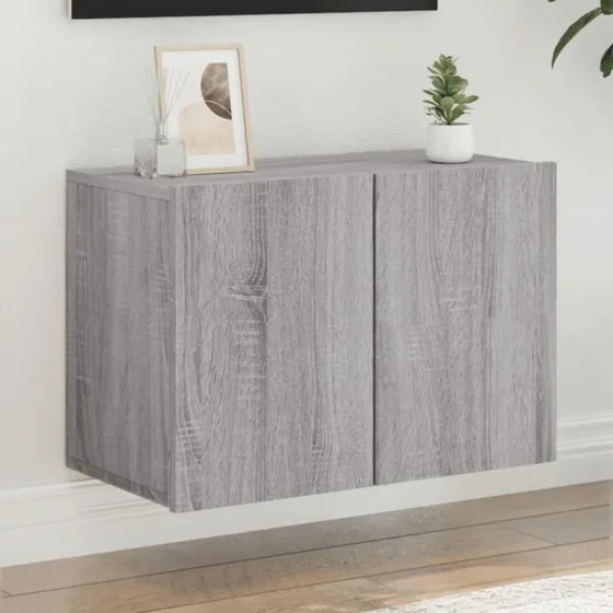 vidaXL væghængt tv-bord 60x30x41 cm - grå sonoma-eg