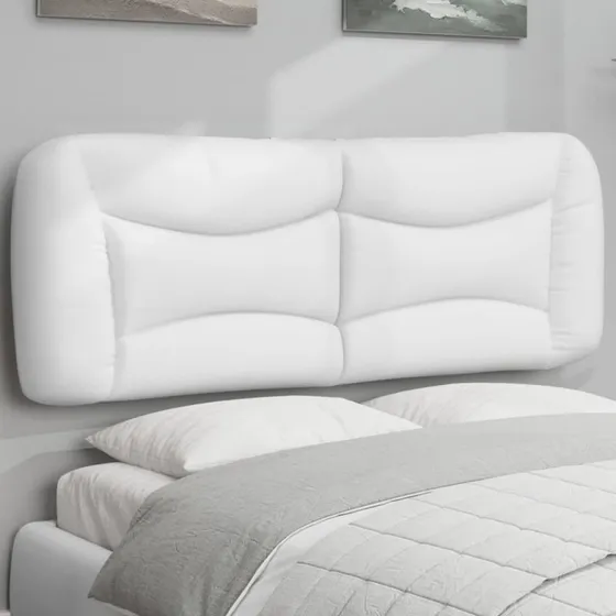 vidaXL gavlpude Hvar 120 cm kunstlæder hvid