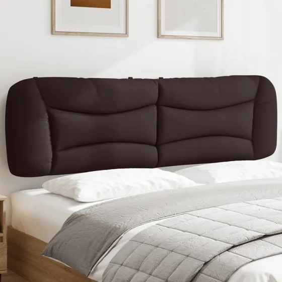 vidaXL Gavlpude Hvar 180 cm stof mørkebrun