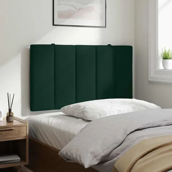 vidaXL gavlpude Hanko 80 cm velour mørkegrøn