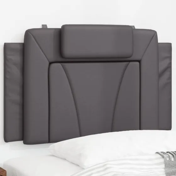 vidaXL Gavlpude Viana 90 cm kunstlæder grå