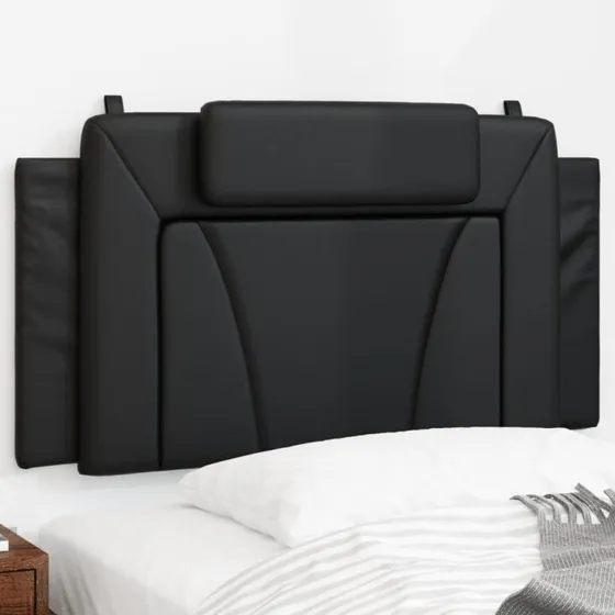 vidaXL Gavlpude Viana 100 cm kunstlæder sort