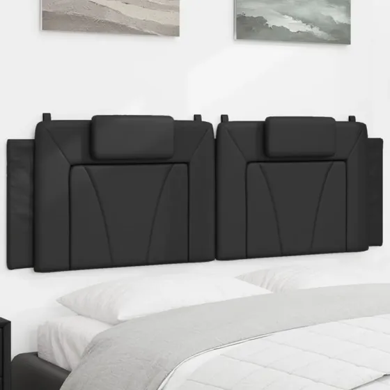 vidaXL Viana gavlpude 160 cm kunstlæder sort