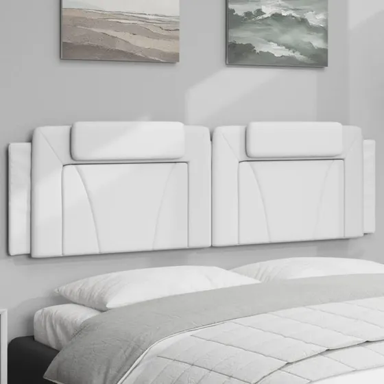 vidaXL Viana gavlpude 180 cm kunstlæder hvid