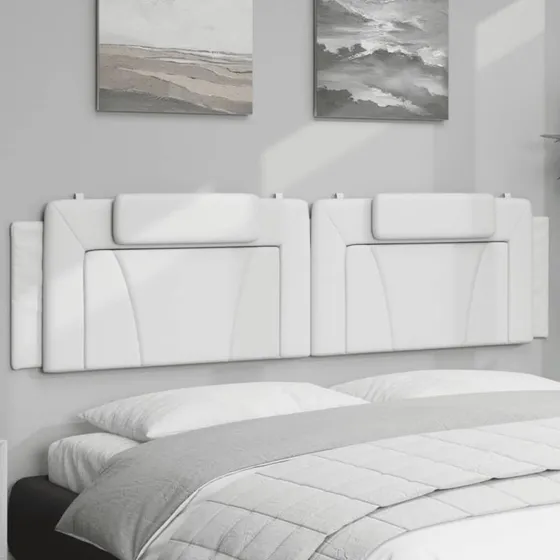 vidaXL gavlpude Viana 200 cm kunstlæder hvid