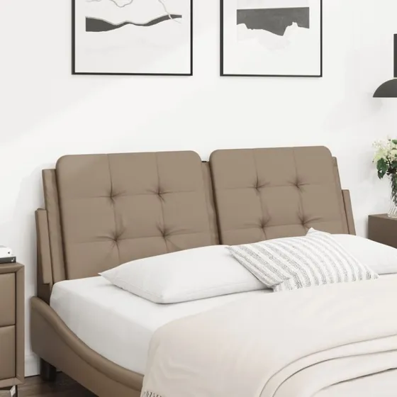 vidaXL Gavlpude Zadar 140 cm Cappuccino kunstlæder