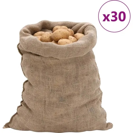 vidaXL juteskke 30 stk. 60x105 cm 100% jute 220 g/m2