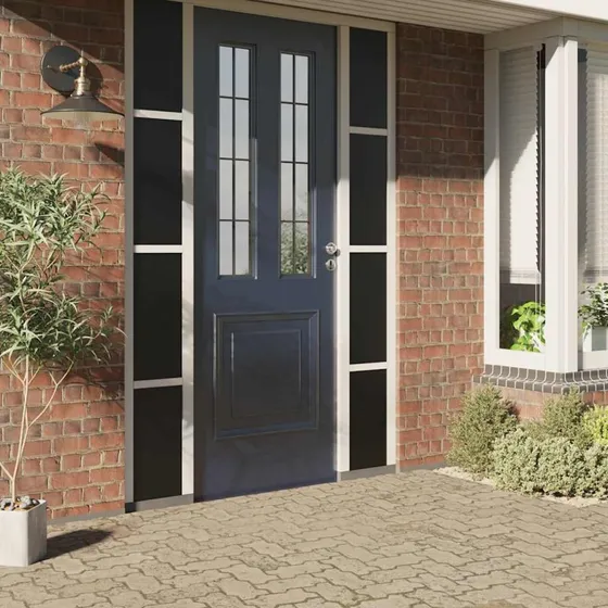 vidaXL vinduesfolie 90x500 cm statisk PVC matteret sort
