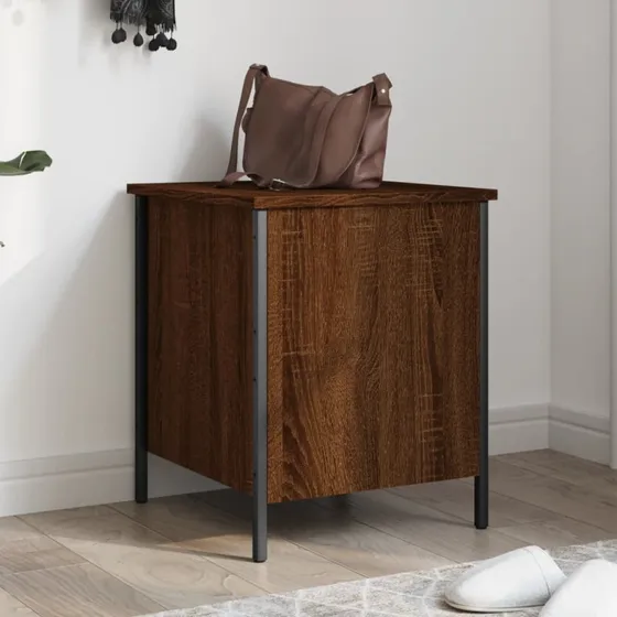 vidaXL opbevaringsbænk 40x42,5x50 cm brun eg