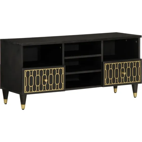 vidaXL TV-bord 100x33x46 cm massivt mangotræ