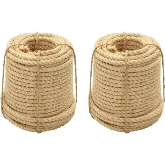vidaXL sisalreb 2 stk. 12 mm x 250 m