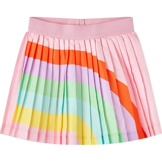 Plisseret nederdel til brn str. 128 lyserd