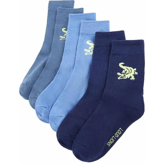 Brnestrmper 5-pak str. 26-29 med krokodilleprint