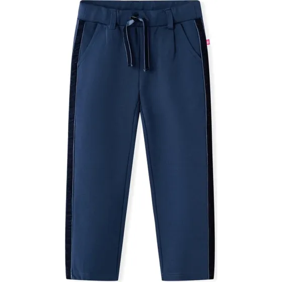 Bukser til brn str. 104  marinebl med sorte kanter