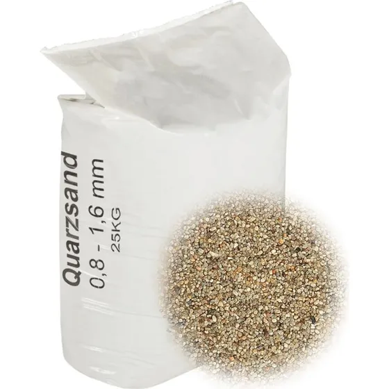 vidaXL Filtersand 25 kg 0,81,6 mm