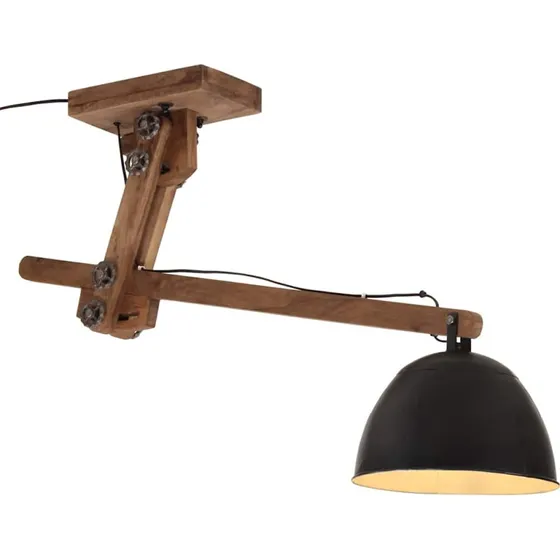 vidaXL loftlampe 105x30x65-108 cm 25W E27, sort