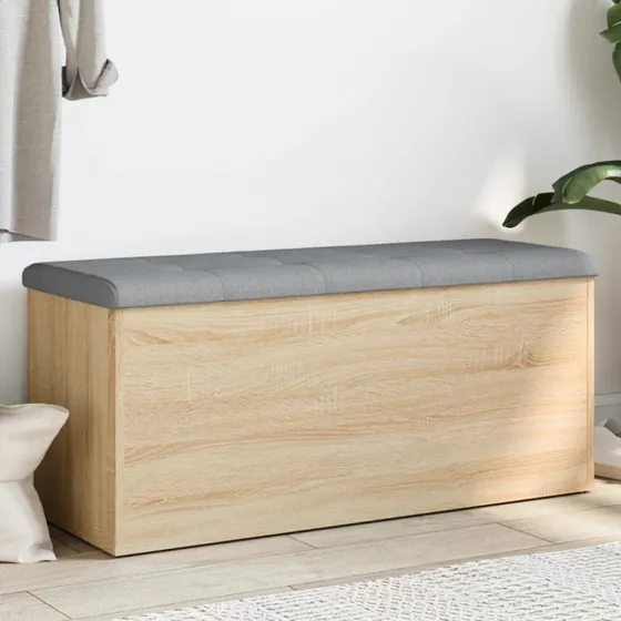 vidaXL opbevaringsbænk Sonoma eg 102x42x45 cm