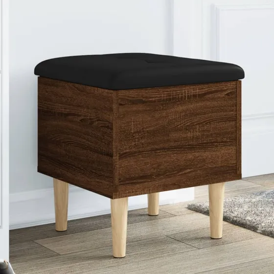 vidaXL opbevaringsbænk 42x42x46 cm konstrueret træ eg