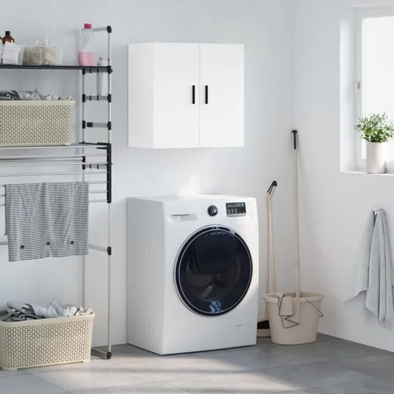 vidaXL vægskab 60x31x60 cm hvid (konstrueret træ)