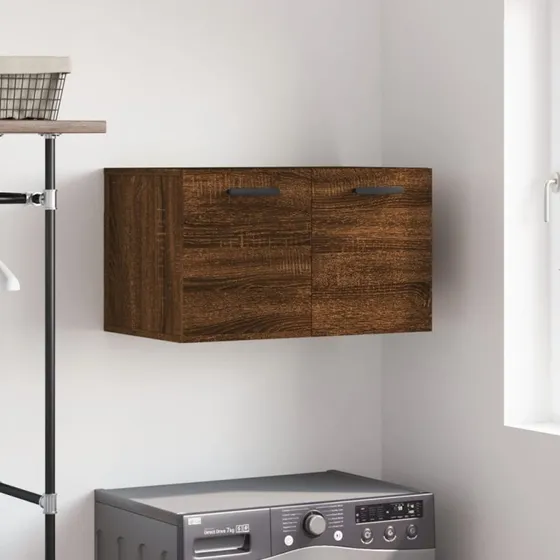 vidaXL vægskab 60x36,5x35 cm konstrueret træ brun egetræsfarve
