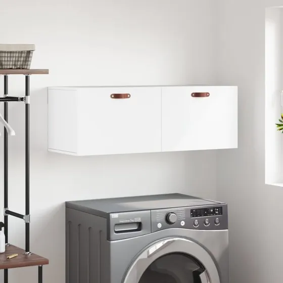 vidaXL vægskab 100×36,5×35 cm (konstrueret træ), hvid