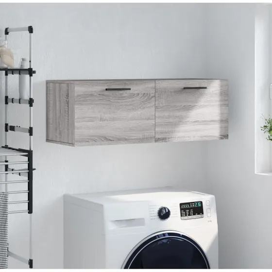 vidaXL vægskab 100x36,5x35 cm grå Sonoma-eg