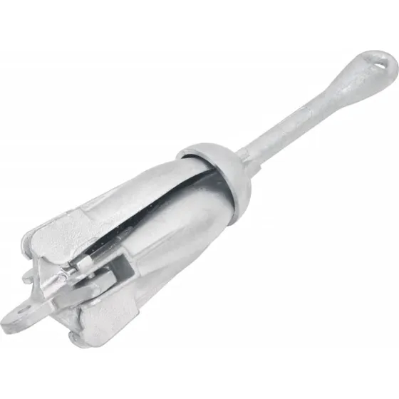 vidaXL foldbart anker 1,5 kg formbart jern, slv