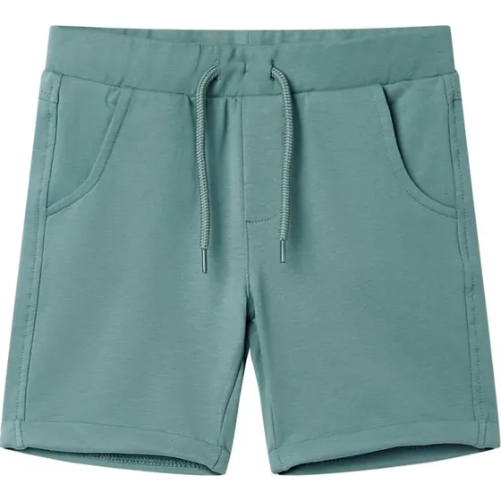 Brnekollektion Shorts str. 92 med snre, petroleumsbl