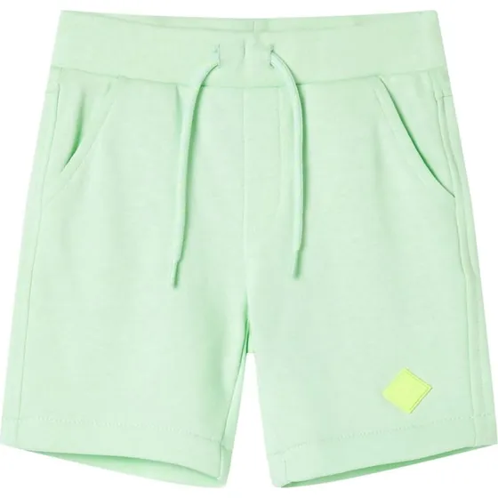 Basic shorts til brn str.128 med snre, lysegrn