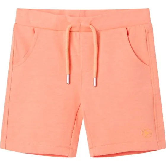 Shorts til brn str. 140 med snre  neonorange