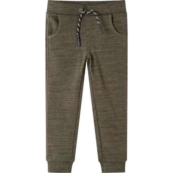 Basic joggingbukser til brn str. 128 kaki-meleret