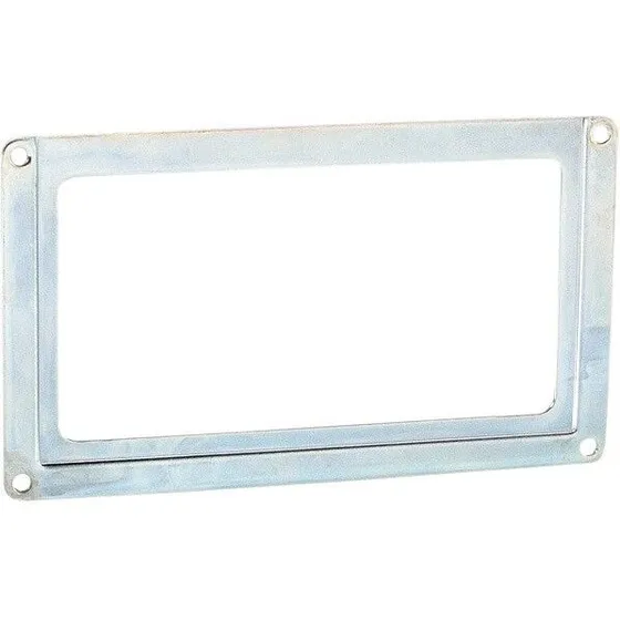 Adam Hall 2890 etiket-holder, galvaniseret til 108×60 mm