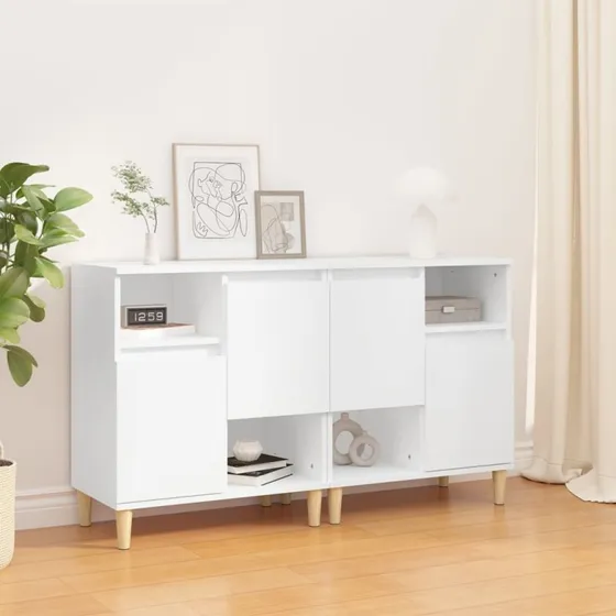 vidaXL skænke 2 stk. 60x35x70 cm hvid