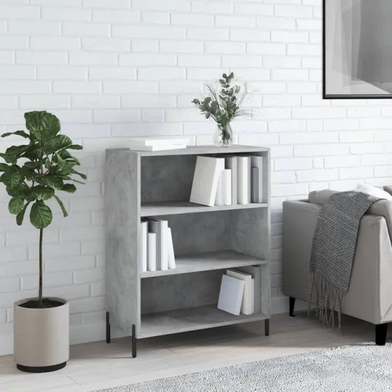 vidaXL skab 69,5x32,5x90 cm konstrueret træ betongrå