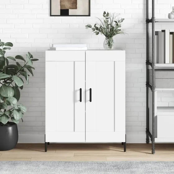 vidaXL skænk 69,5x34x90 cm hvid (konstrueret træ)