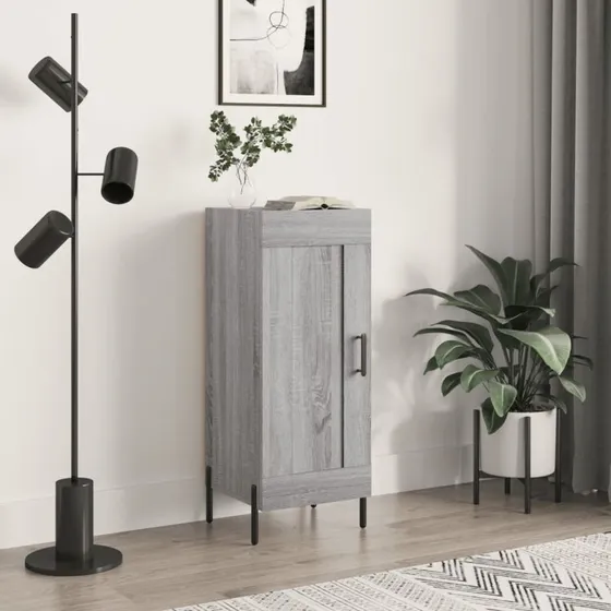 vidaXL sknk 34,5x34x90 cm gr Sonoma-eg