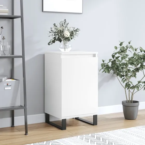 vidaXL skænk 40x35x70 cm konstrueret træ hvid