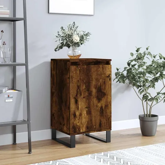vidaXL skænk 40x35x70 cm konstrueret træ, røget egetræ