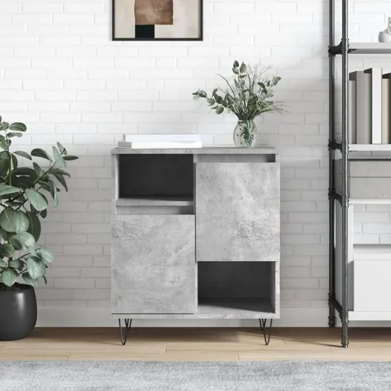 vidaXL skænk 60x35x70 cm konstrueret træ betongrå