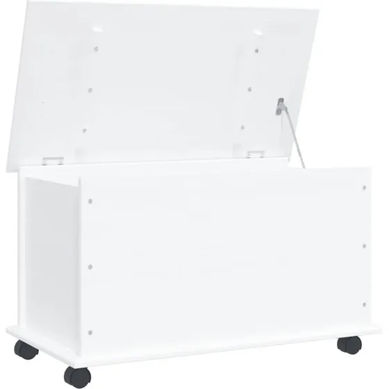 vidaXL opbevaringskasse ALTA 73x39,5x43 cm massivt fyrretr hvid